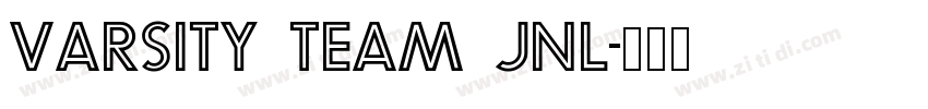 Varsity Team JNL字体转换